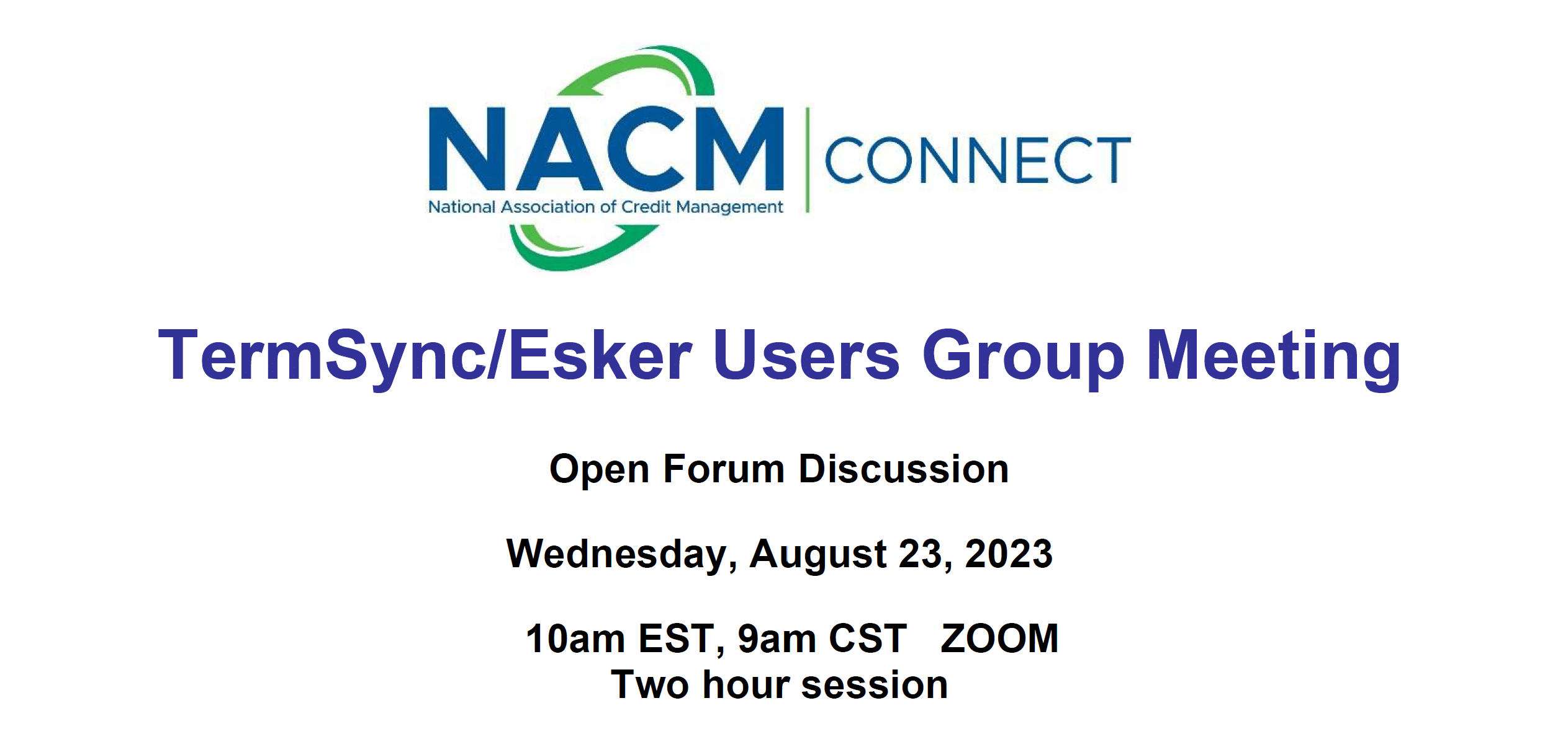 TermSync/Esker Users Group Meeting