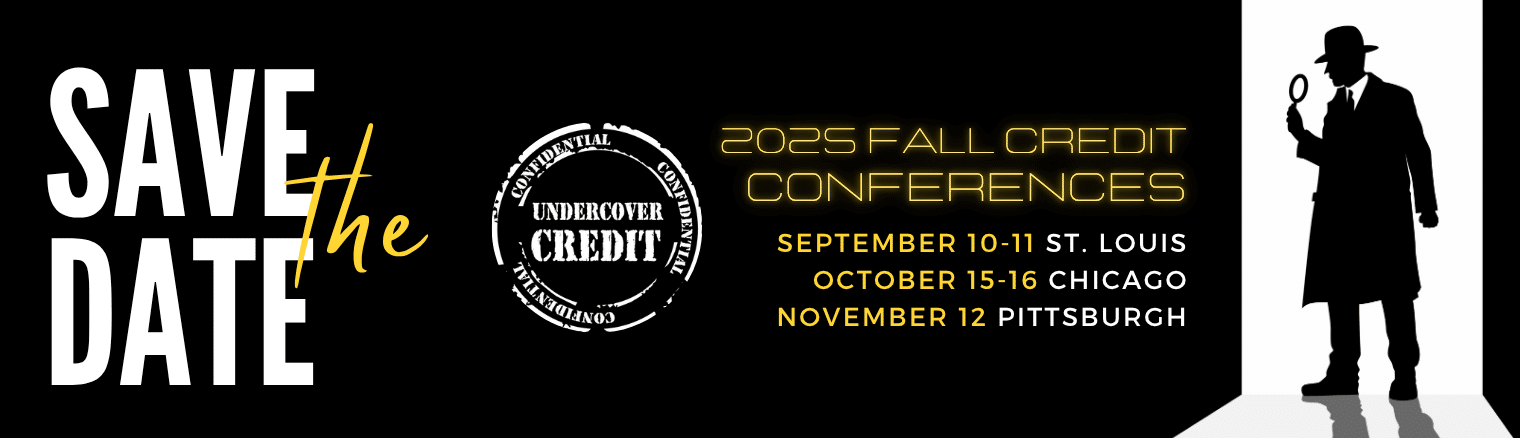 Undercover Credit Save the Dates Silhouette of man with a magnifying glass